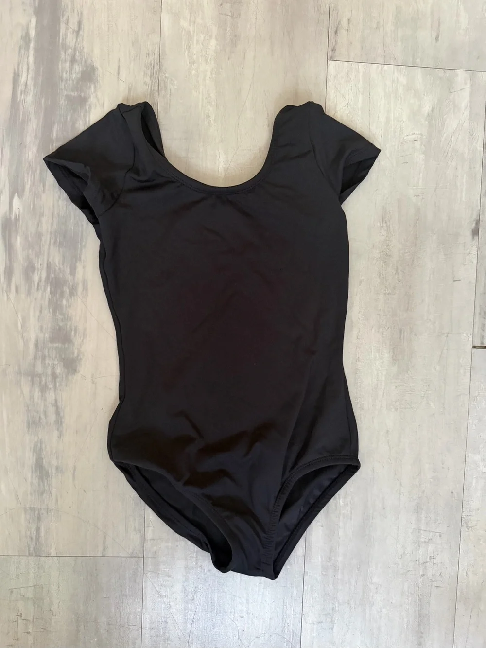 Classic Black Kids One-Piece Leotard